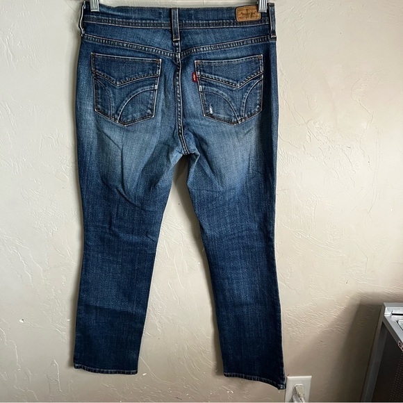 Levi’s 505s Distressed straight Leg Short Denim Jeans - Picture 4 of 9
